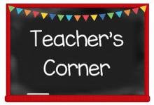 Teacher corner Teacher corner
